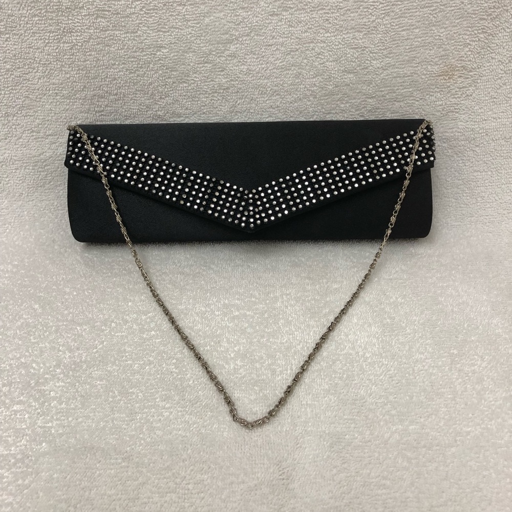 Black evening bag with bling.   Never used